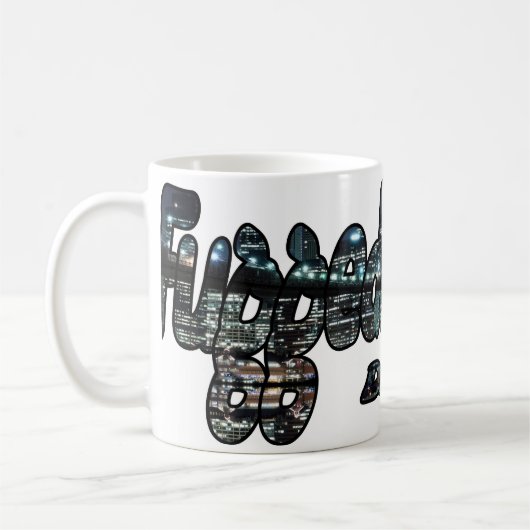 Fuggedaboutit- Brooklyn, NYC Kaffeetasse (Links)