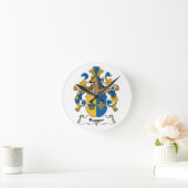 Fugger Familienwappen Runde Wanduhr (Zuhause)