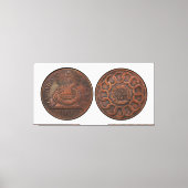 Fugio Cent kümmert sich um Ihr Business Front und Leinwanddruck (Vorderseite)