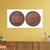 Fugio Cent kümmert sich um Ihr Business Front und Leinwanddruck (Insitu (Wohnzimmer))