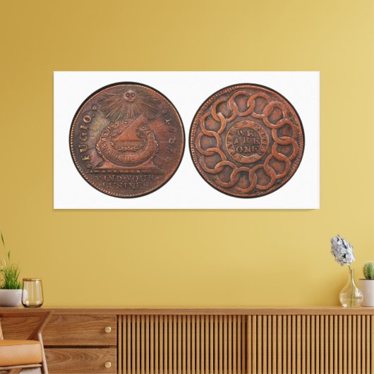 Fugio Cent kümmert sich um Ihr Business Front und Leinwanddruck (Insitu (Wohnzimmer))