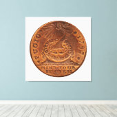 Fugio Cent kümmert sich um Ihr Geschäft Copper Pen Leinwanddruck (Insitu (Holzboden))