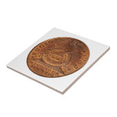 Fugio Cent-Verstand Ihr Geschäfts-Kupfer-Penny Fliese (Seite)