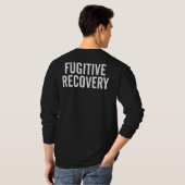 FUGITIVE ERHOLUNG AGENT ABZEICHEN Langschläfer T - T-Shirt (Schwarz voll)