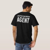 FUGITIVE ERHOLUNG AGENT ABZEICHEN T - Shirt (Schwarz voll)