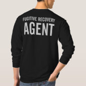 FUGITIVE ERHOLUNG AGENT ABZEICHEN T - Shirt (Rückseite)