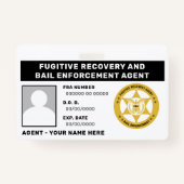 FUGITIVE ERHOLUNG UND DURCHSETZUNG DER LUFTFAHRT A AUSWEIS (Rückseite)