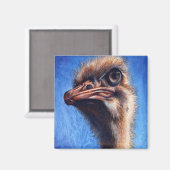 Fugley Ostrich Magnet (Vorderseite/Rückseite)