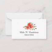 Fügt eine Bouquet-Platzkarte-Vorlage ein Mitteilungskarte (Vorderseite)