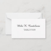 Fügt eine Bouquet-Platzkarte-Vorlage ein Mitteilungskarte (Rückseite)