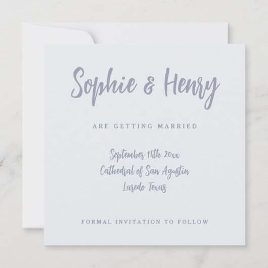 Fügt eine Save the Date Vorlage ein (Rückseite)