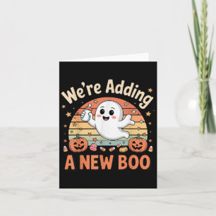 Fügte ein neues Boo Ghost Halloween Schwangere Ann Karte