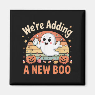 Fügte ein neues Boo Ghost Halloween Schwangere Ann Magnet