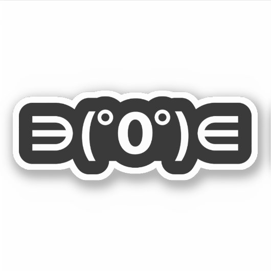 Fugu Kaomoji Japanese Emoticon Aufkleber (Vorderseite)