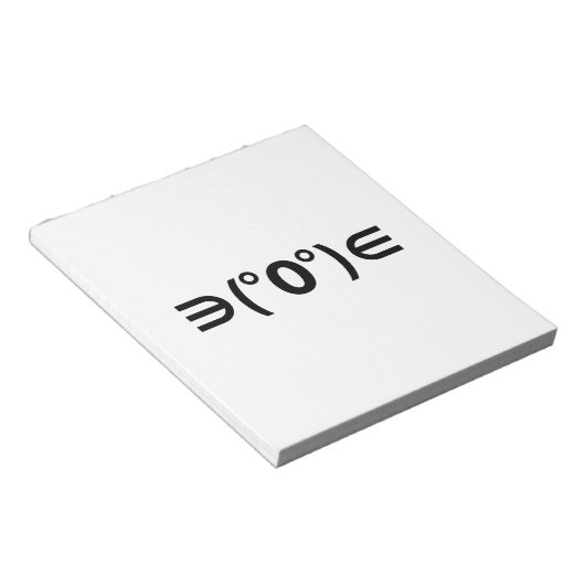 Fugu Kaomoji Japanese Emoticon Notizblock (angewinkelt)