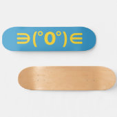 Fugu Kaomoji Japanese Emoticon Skateboard (Horizontal)