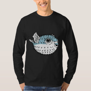 Fugu Niedlich Deadadly Porcupinefish Puffer Fisch T-Shirt