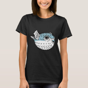 Fugu Niedlich Deadadly Porcupinefish Puffer Fisch  T-Shirt