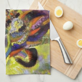 Fugue Abstrakte Malerei von Kandinsky Küchentuch (Viertel Falte)