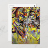Fugue Abstrakte Malerei von Kandinsky Postkarte (Vorne/Hinten)