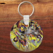 Fugue Abstrakte Malerei von Kandinsky Schlüsselanhänger (Vorderseite)