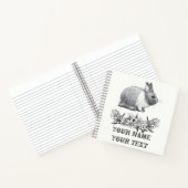 Fühl das Kaninchen. Stift zeichnend einfarbig Notizblock (Innenseite)