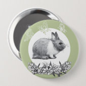 Fühl das Kaninchen. Zeichnend Stift Button (Vorne & Hinten)