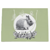 Fühl das Kaninchen. Zeichnend Stift Große Geschenktüte (Vorderseite)