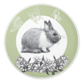 Fühl das Kaninchen. Zeichnend Stift Keramikknauf (Vorderseite)