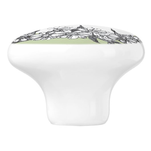 Fühl das Kaninchen. Zeichnend Stift Keramikknauf (Seitenansicht)