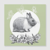 Fühl das Kaninchen. Zeichnend Stift Magnetkarte (Vorderseite)