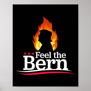 Fühl den Bern - Flammendes Trump-Feuer-Kampagnenlo Poster