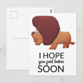 Fühl dich besser postkarte (Vorne/Hinten)