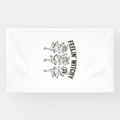 Fühl dich verhext Retro Halloween Hexen Banner (Horizontal)