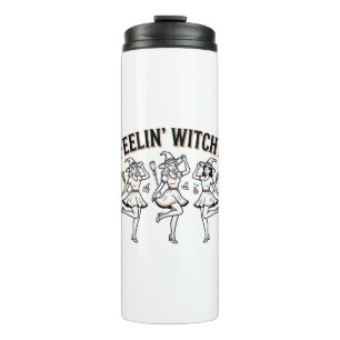 Fühl dich verhext Retro Halloween Hexen Thermosbecher