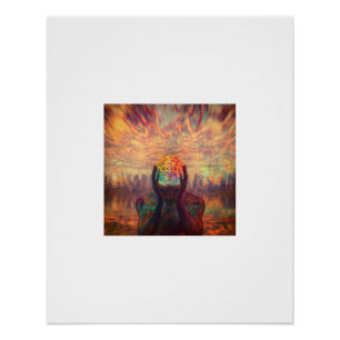 Fühle das Universum Cosmic Mind Poster