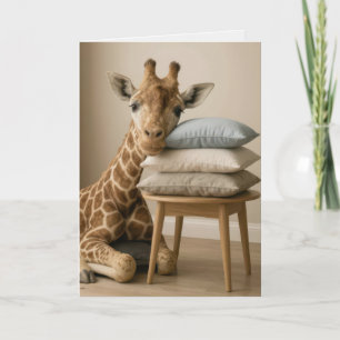 Fühle dich besser müde Giraffe Karte
