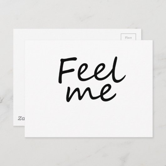 fühlen postkarte (Vorne/Hinten)