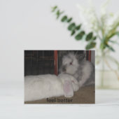 fühlen sich besser postkarte (Stehend Vorderseite)