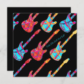 Fühlen sich wie Rock and Roll! - Party Einladung (Vorne/Hinten)