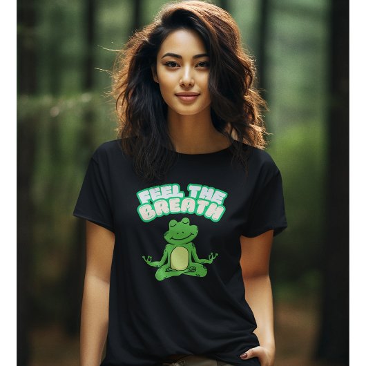 Fühlen Sie den Atem inspirierendes Yoga Pose Tshir T-Shirt