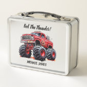 Fühlen Sie den Donnermonster Truck Metall Brotdose (Rückseite)