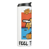 Fühlen Sie den Herbst Herbstsaison vibes Thermosbecher (Nach links gedreht)