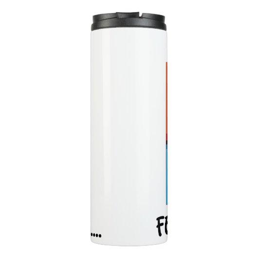 Fühlen Sie den Herbst Herbstsaison vibes Thermosbecher (Rückseite)