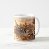Fühlen Sie den Light Golden Waters Becher Kaffeetasse (VorderseiteRechts)