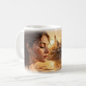 Fühlen Sie den Light Golden Waters Becher Kaffeetasse (Vorderseite Links)
