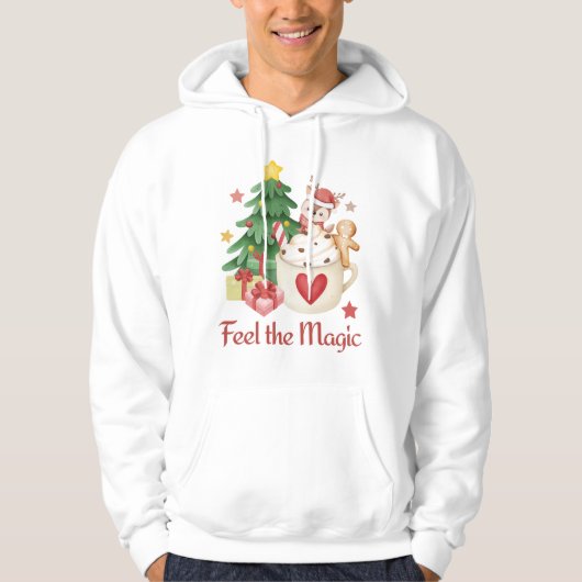 Fühlen Sie den magischen Weihnachtsmann Hoodie (Vorderseite)