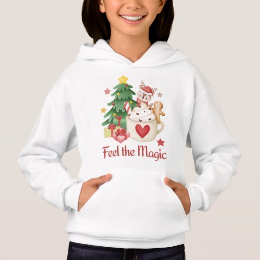 Fühlen Sie den magischen Weihnachtsmann Hoodie (Vorderseite)