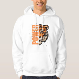 Fühlen Sie den Power - Fettdruck Tiger Graphic, da Hoodie