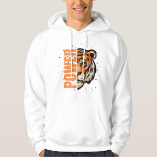 Fühlen Sie den Power - Fettdruck Tiger Graphic, da Hoodie